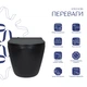 Унитаз подвесной Qtap Robin New Ultra Quiet с сиденьем с сиденьем Soft-Close MATT BLACK QT13332381АSMB - изображение 3