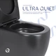 Унитаз напольный Qtap Robin Ultra Quiet безободковый с сиденьем Soft-Close MATT BLACK QT13226083AMB - изображение 6