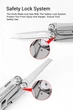 Мультитул NexTool Flagship Pro (KT5020) 16 в 1 c фиксатором лезвия ножа и пилы, Silver - изображение 3