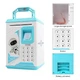 Копилка детская сейф Money Box с отпечатком пальца и кодовым замком купюроприемник + четыре банкноты в комплекте (модель pr000321-blue) - изображение 1