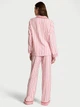 Женская пижама (штаны+Рубашка) Victoria's Secret Flannel Pajama XS белая - изображение 2