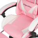 Ігрове Геймерське Крісло Kruger&Matz GX-150 біло-рожевий KM0790-P - изображение 8