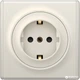 Розетка із заземленням OneKeyElectro Florence Бежева (1Е10201301) - зображення 2