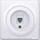 Компьютерная розетка OneKeyElectro Florence 1xRJ45 5e Белая (1Е20701300) - изображение 2