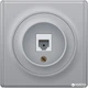 Комп'ютерна розетка OneKeyElectro Florence 1xRJ45 5e Сіра (1Е20701302) - зображення 2
