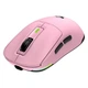 Игровая мышь компьютерная беспроводная MEETION GW24 |2.4G+BT, 6 Keys, 8000dpi, 30-60h, RGB| pink - изображение 1