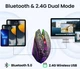 Бездротова ігрова миша GAME MOUSE RGB Bluetooth + 2.4G на акумуляторі чорна - зображення 3