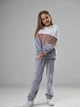 Детский спортивный костюм (худи + штаны) для девочки Tair 1182 116 см Серый (2100035690141) - изображение 3