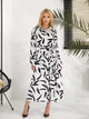 Жіноча легка сукня-сорочка з паском Uaclothes 50-52 Білий (like31754-119611358) - зображення 1