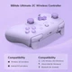 Беспроводной геймпад 8bitdo Ultimate 2C Purple с эффектом Холла для Windows 10, 11, Android, Steam Deck - изображение 12
