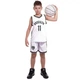 Форма баскетбольная детская NBA клуб Brooklyn Nets 11 NB-Sport размер S 116-122 см цвет белый-черный 3578 - изображение 8