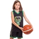 Форма баскетбольная детская NBA клуб Milwaukee Bucks 34 NB-Sport размер 2XL 150-162 см цвет черно-зеленый BA-0972 - изображение 3