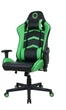 Игровое кресло GameMax нагрузка до 120кг экокожа Black/Green (GCR09 Green) - изображение 5