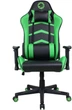 Игровое кресло GameMax нагрузка до 120кг экокожа Black/Green (GCR09 Green) - изображение 7