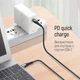 Кабель быстрой зарядки COLORWAY PD, USB-C — USB-C, 1 м, 3А, 65W, серый - изображение 3