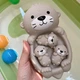 Набор игрушек для ванной плавающая Выдра - изображение 2