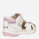 Sandały dziecięce dla dziewczynki skórzane Geox B Sandal Zapito Girl B556FE08554-C0406 25 Białe (8058192265877) - obraz 7