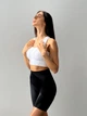 Велосипедки жіночі Wake Up з Push Up та ефектною сіткою під сідницями Фітнес Спорт Йога Однотонні XS-S Чорні (4541S) - зображення 5