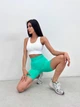 Спортивные женские удлиненные шорты Wake Up с Push Up Однотонные Велосипедки XS-S Ментол (4686S) - изображение 3