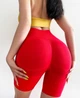 Спортивные женские удлиненные шорты Wake Up с Push Up Однотонные Велосипедки XS-S Красные (4543S) - изображение 5