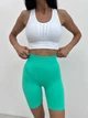 Спортивные женские удлиненные шорты Wake Up с Push Up Однотонные Велосипедки XS-S Ментол (4686S) - изображение 5