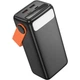 Power bank Borofone BJ66 40000 mAh PD20W+QC3.0 (22.5W) с быстрой зарядкой, дисплеем и фонариком 2xUSB Black - изображение 1