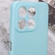 Чехол Fiji Style для Honor X8a силикон бампер с защитой блока камер голубой - изображение 5