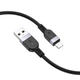 Кабель Hoco Lightning Energy silicone charging data cable X109 |2m, 2.4A| черный - изображение 1