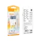 Адаптер мережевий HOCO Type-C to Type-C Cable Transparent tribute single-port C125A |1Type-C, PD/QC, 20W/3A| синій - зображення 3