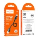 Кабель Hoco Type-C Hyper charging data cable X96 |0.25M, 27W/3A| чорний - зображення 5