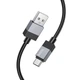 Кабель Hoco Type-C Honorific charging data cable X110 |1m, 3A| черный - изображение 1