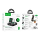 Зарядка Qi HOCO Astute 3-in-1 desktop charger + watch charger set CQ16A Black - зображення 2