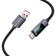 Кабель Hoco Type-C Favor 5A charging data cable with display X112 |1m, 5A| черный - изображение 3