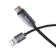 Кабель Hoco Type-C Favor 5A charging data cable with display X112 |1m, 5A| черный - изображение 5