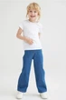 Детские джинсы свободного кроя для девочки H&M 110 (4-5Y), синий - изображение 1