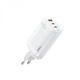 Мережевий зарядний пристрій Remax Ligil 65W USB+2хType-C PD+QC Білий (RP-U55) - зображення 1