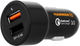 Ładowarka samochodowa Hammer Car Charger 30W Type-A PD QC3.0 Black (AKC001013) - obraz 1