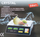 Весы торговые CRYSTAL CR-50 50 кг Электронные настольные весы для торговли со счетчиком цены 53077/3 - изображение 3