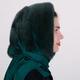 Платок норковый на голову Меховой Стиль Паук Изумрудный (001/X) - изображение 3