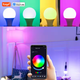 Розумна лампочка E27 LED Smart Bulb RGB Bluetooth різнокольорова смарт лампа 9 Вт з керуванням у додатку Tuya - зображення 4