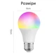Розумна лампочка E27 LED Smart Bulb RGB Bluetooth різнокольорова смарт лампа 9 Вт з керуванням у додатку Tuya - зображення 8