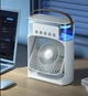 Мини вентилятор-увлажнитель с контейнером для льда и воды с LED подсветкой 3 скорости+ночник - изображение 1
