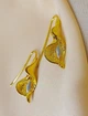 Женские сережки Калла jewelry Золотистый - изображение 6