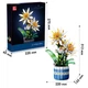 3D конструктор набор строительных блоков JIE-STAR 9033 Epiphyllum Bonsai 835 деталей пластиковый - изображение 4