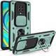 Чехол Fiji Camera Defence для Xiaomi Redmi Note 9 Pro бампер с защитой камеры Green - изображение 1