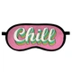 Маска для сна с принтом, дорожная повязка для глаз, бархат Chill 18,5×8,5 см - изображение 1