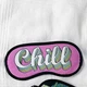 Маска для сна с принтом, дорожная повязка для глаз, бархат Chill 18,5×8,5 см - изображение 2