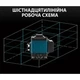 Лазерный нивелир 4D level 40-4 6-линейный с самовыравниванием и зеленым лучом в кейсе - изображение 2