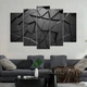 Картина на холсте No Brand Чёрные абстрактные 3D треугольники 137x85 см (V329-5_L) - изображение 1