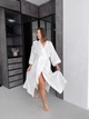 Женский халат кимоно длинный COSY Duna из фактурного муслина L/XL белый M91W - изображение 4